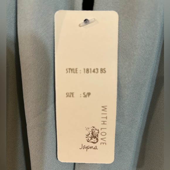 Japna Women’s Small Sage Green Tiered Halter Neck Modern Boho Mini Dress - Picture 8 of 11